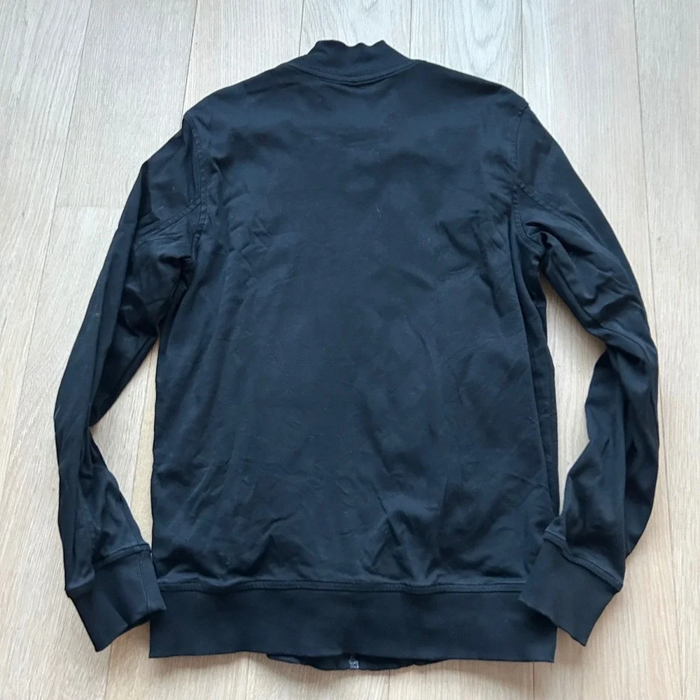 Banana Republic Factory Luxe‎ Touch Performance Bomber Jacket Black Mens Small